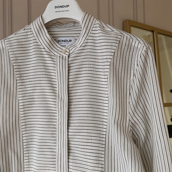 Dondup Camicia Stribet Skjorte, Green Mix